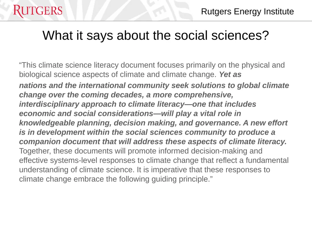How can social sciences be integrated into climate - slide 12 of 32