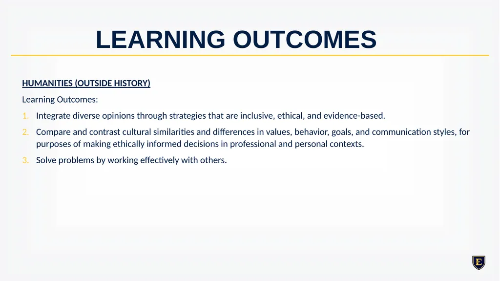 GENERAL EDUCATION REDESIGN December 8th, 2023 - slide 36 of 40