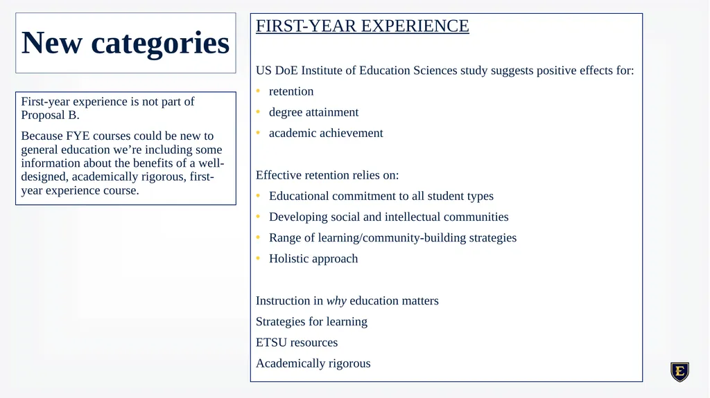 GENERAL EDUCATION REDESIGN December 8th, 2023 - slide 11 of 40