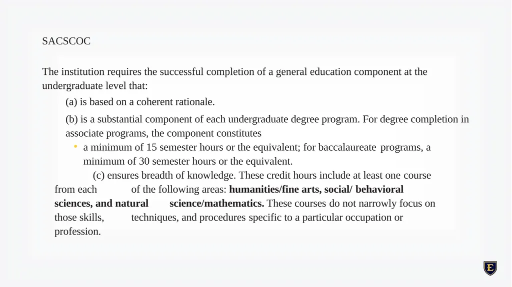 GENERAL EDUCATION REDESIGN December 8th, 2023 - slide 40 of 40