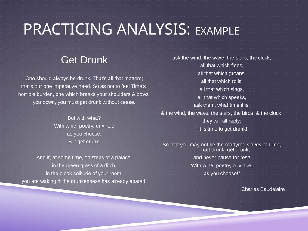 UNDERSTANDING ANALYSIS Interpretation Techniques - slide 33 of 43
