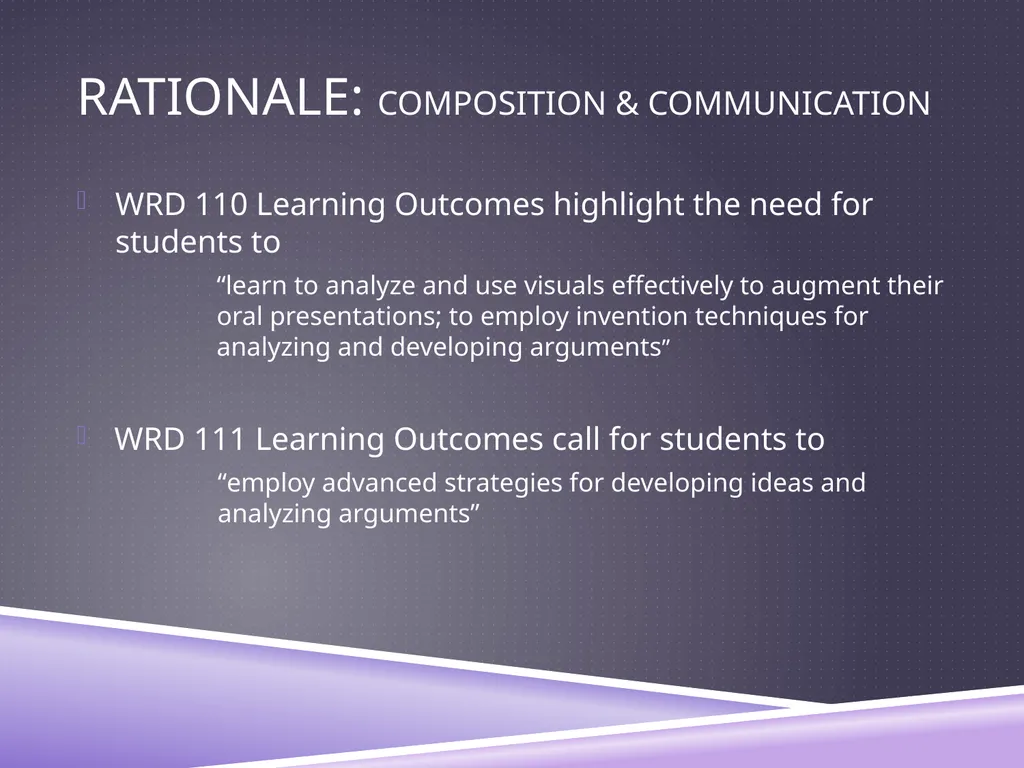 UNDERSTANDING ANALYSIS Interpretation Techniques - slide 4 of 43