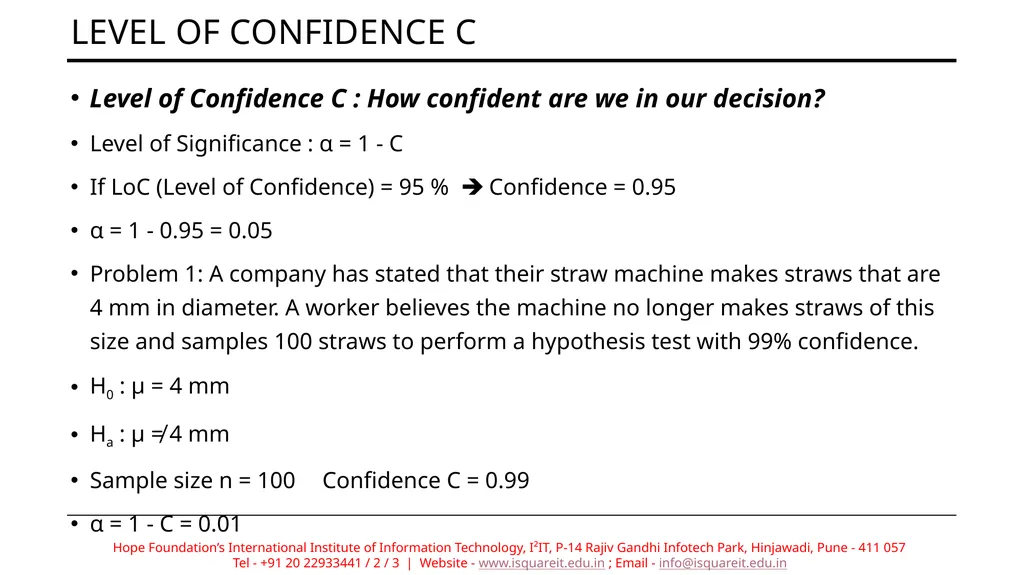 Hypothesis Testing Prof. Deptii Chaudhari - slide 9 of 15