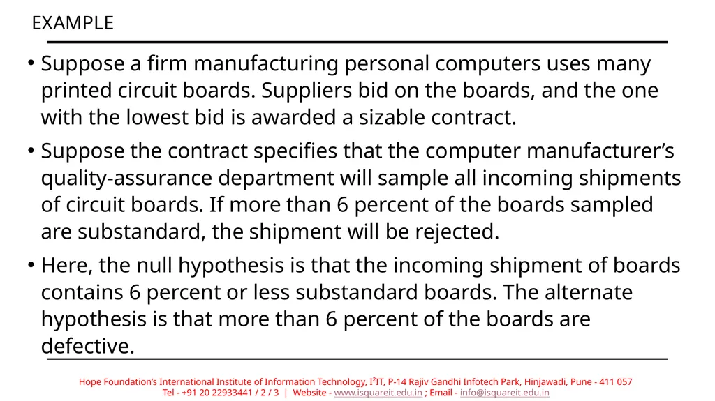 Hypothesis Testing Prof. Deptii Chaudhari - slide 11 of 15