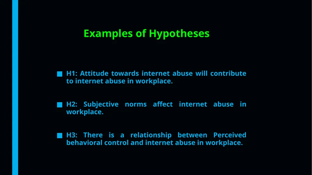 Theories, Theoretical Framework, Variables, - slide 52 of 55