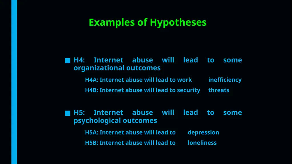 Theories, Theoretical Framework, Variables, - slide 53 of 55