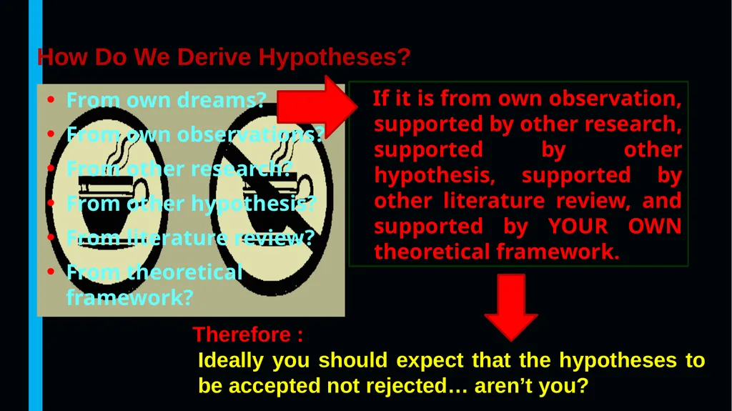 Theories, Theoretical Framework, Variables, - slide 51 of 55
