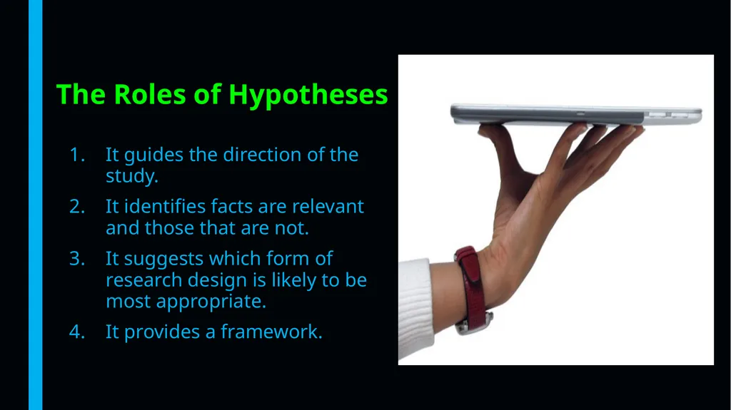 Theories, Theoretical Framework, Variables, - slide 41 of 55