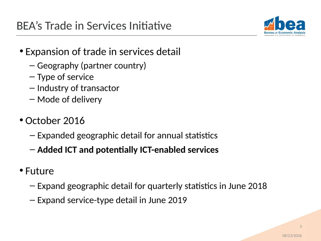 Trends in U.S. Trade in Information and - slide 3 of 22