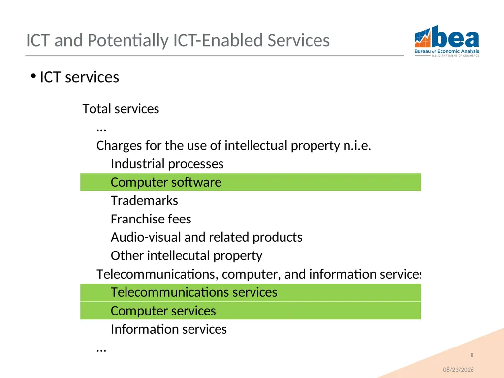 Trends in U.S. Trade in Information and - slide 8 of 22