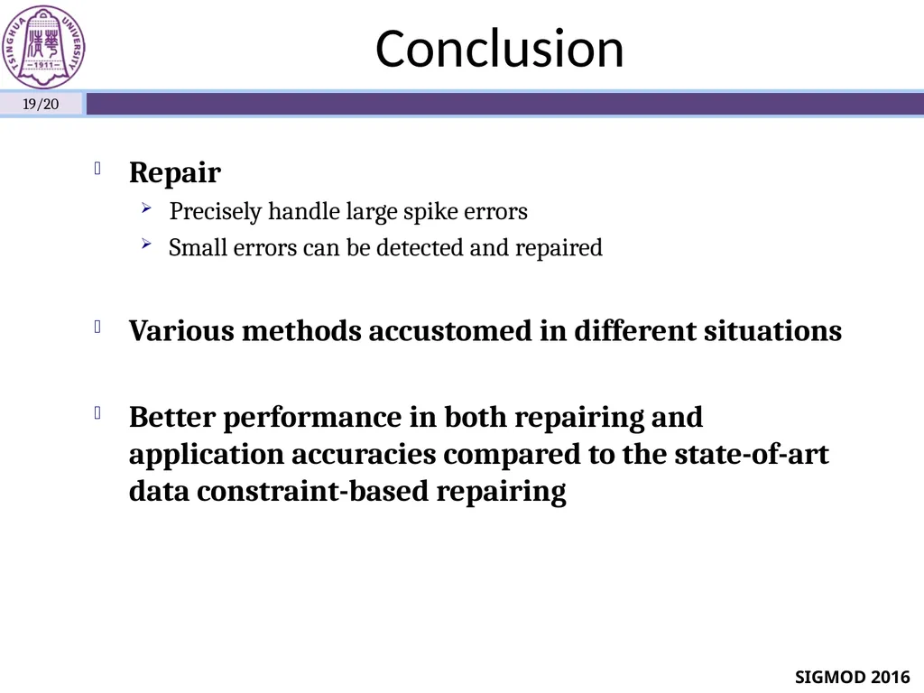 Sequential Data Cleaning: A Statistical Approach - slide 19 of 20