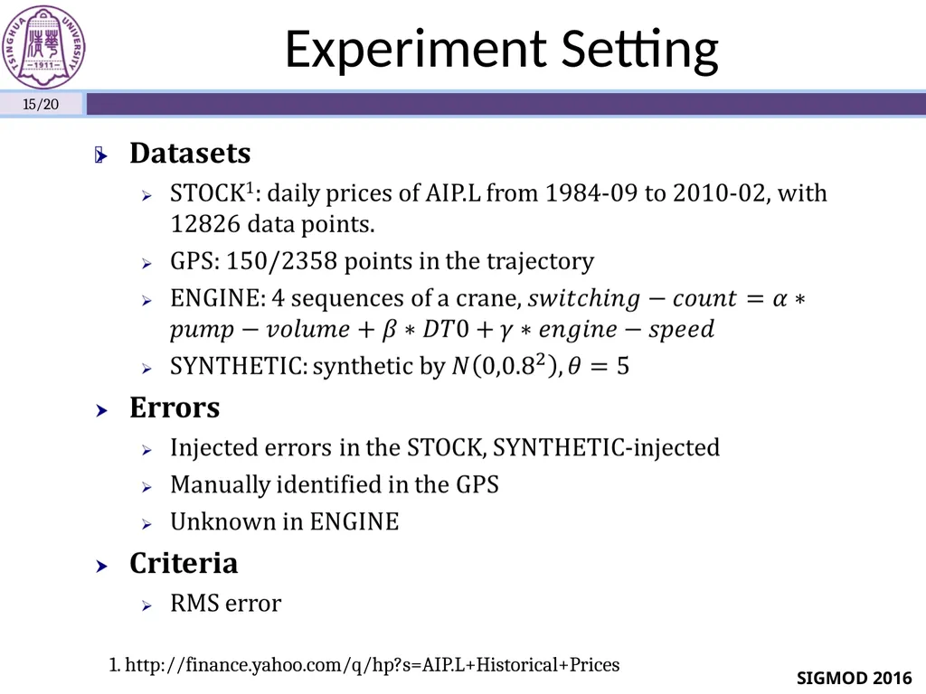 Sequential Data Cleaning: A Statistical Approach - slide 15 of 20