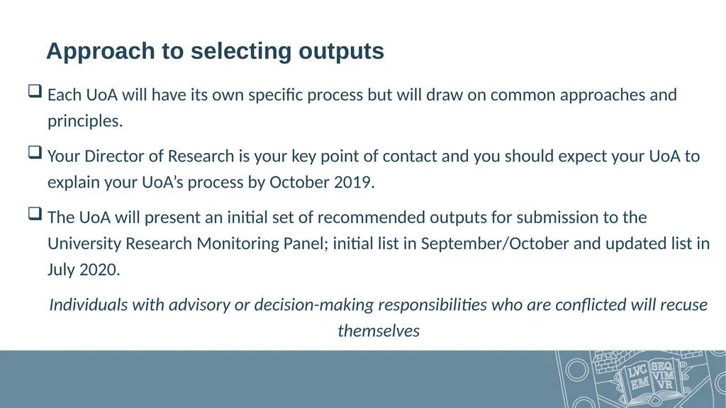 What is REF? All Staff Open Sessions – April 2019 - slide 18 of 30
