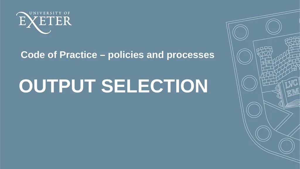 What is REF? All Staff Open Sessions – April 2019 - slide 17 of 30
