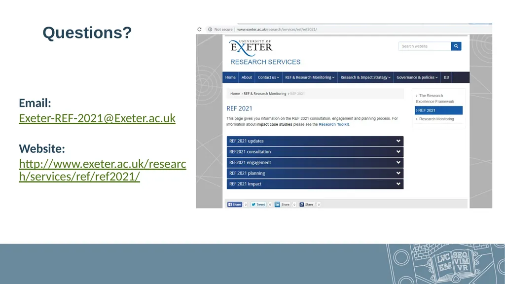 What is REF? All Staff Open Sessions – April 2019 - slide 30 of 30