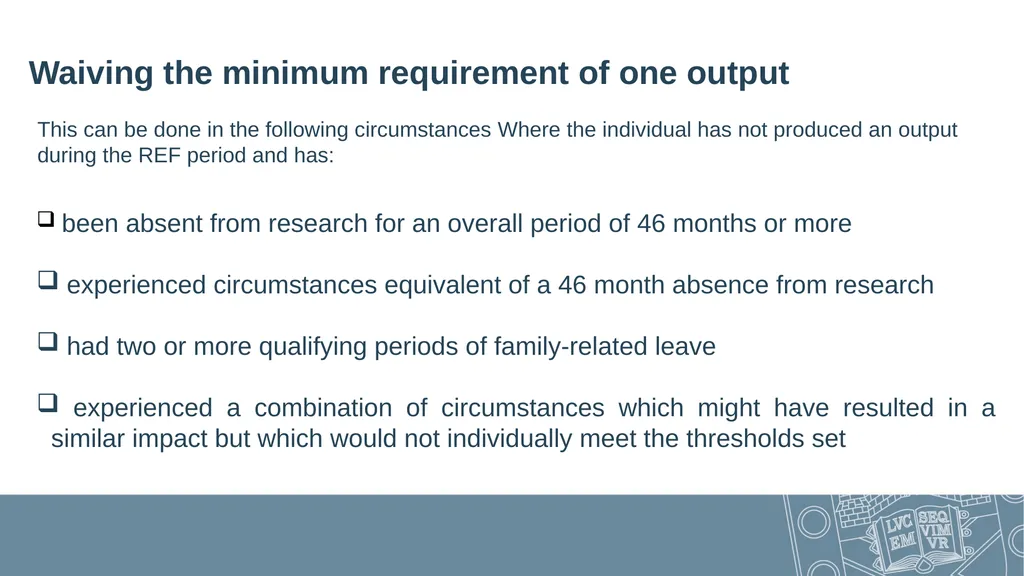 What is REF? All Staff Open Sessions – April 2019 - slide 25 of 30