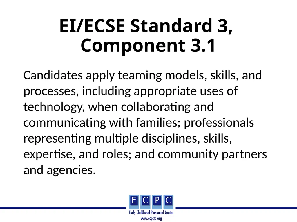 Teams and Team Models in: Early Intervention/Early - slide 2 of 32