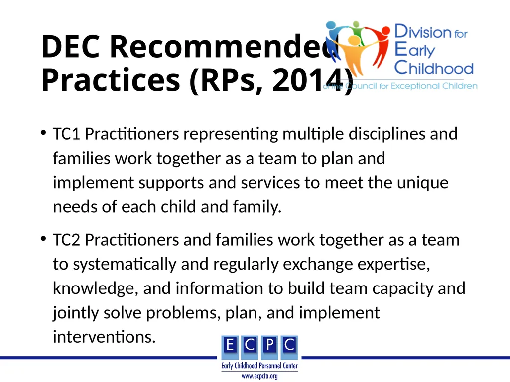 Teams and Team Models in: Early Intervention/Early - slide 3 of 32