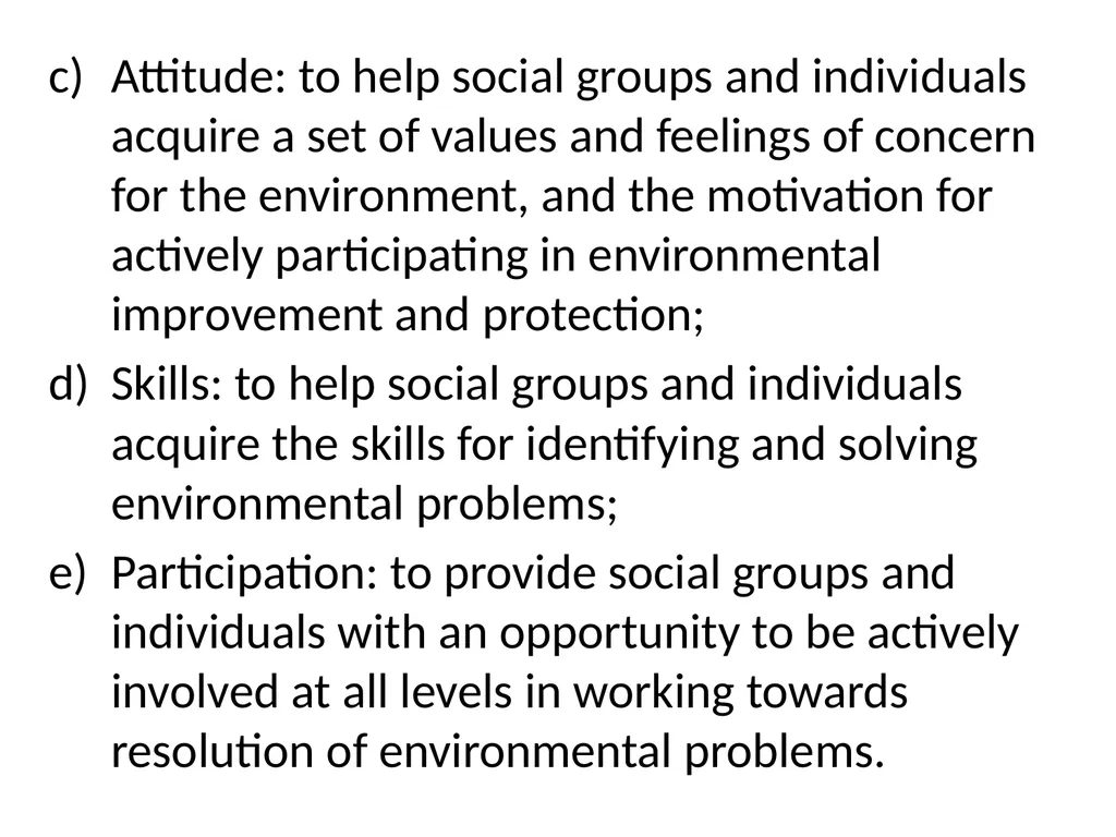 HISTORY AND PHILOSOPHY OF ENVIRONMENTAL EDUCATION - slide 14 of 33
