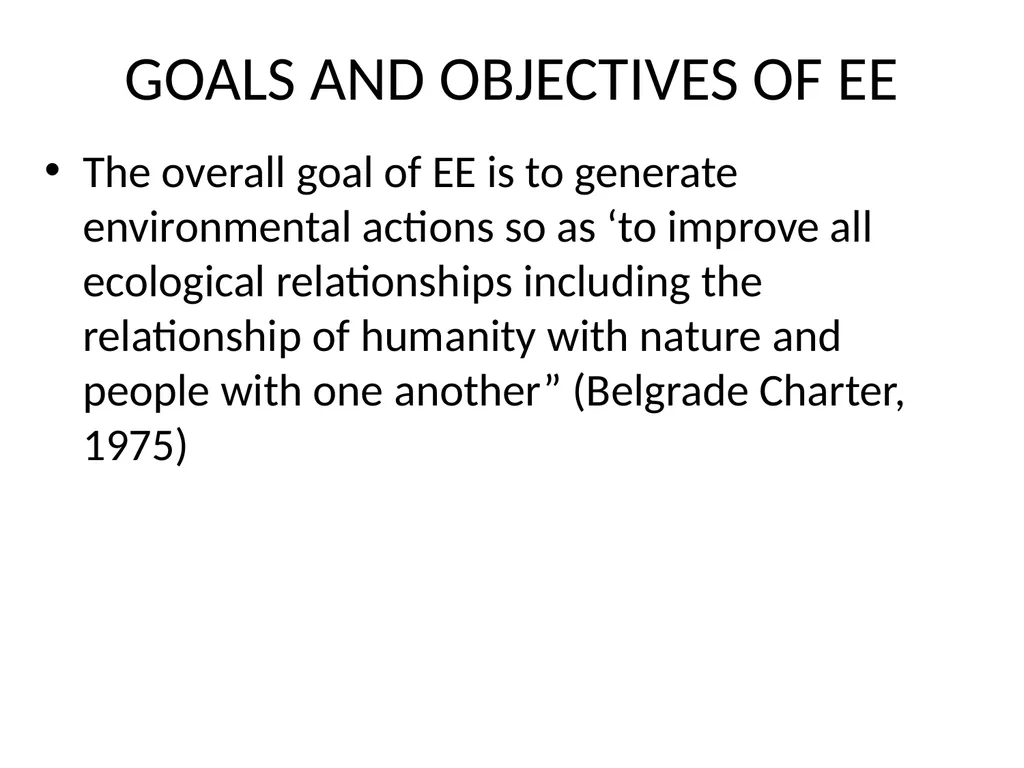 HISTORY AND PHILOSOPHY OF ENVIRONMENTAL EDUCATION - slide 12 of 33