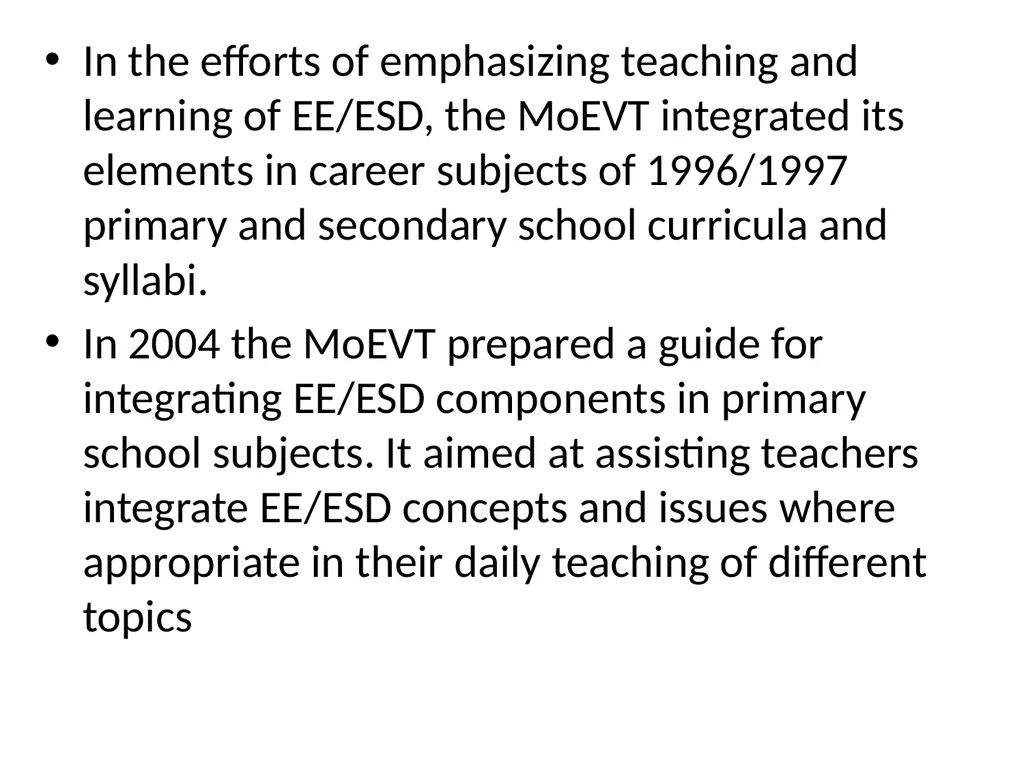 HISTORY AND PHILOSOPHY OF ENVIRONMENTAL EDUCATION - slide 31 of 33