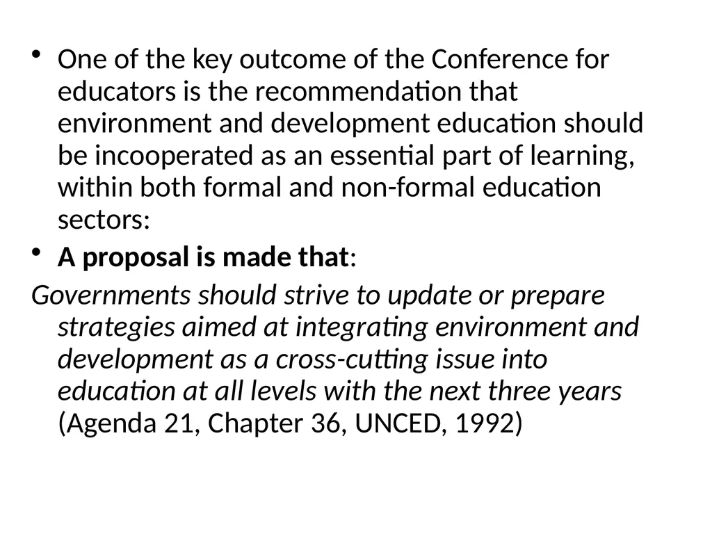 HISTORY AND PHILOSOPHY OF ENVIRONMENTAL EDUCATION - slide 27 of 33