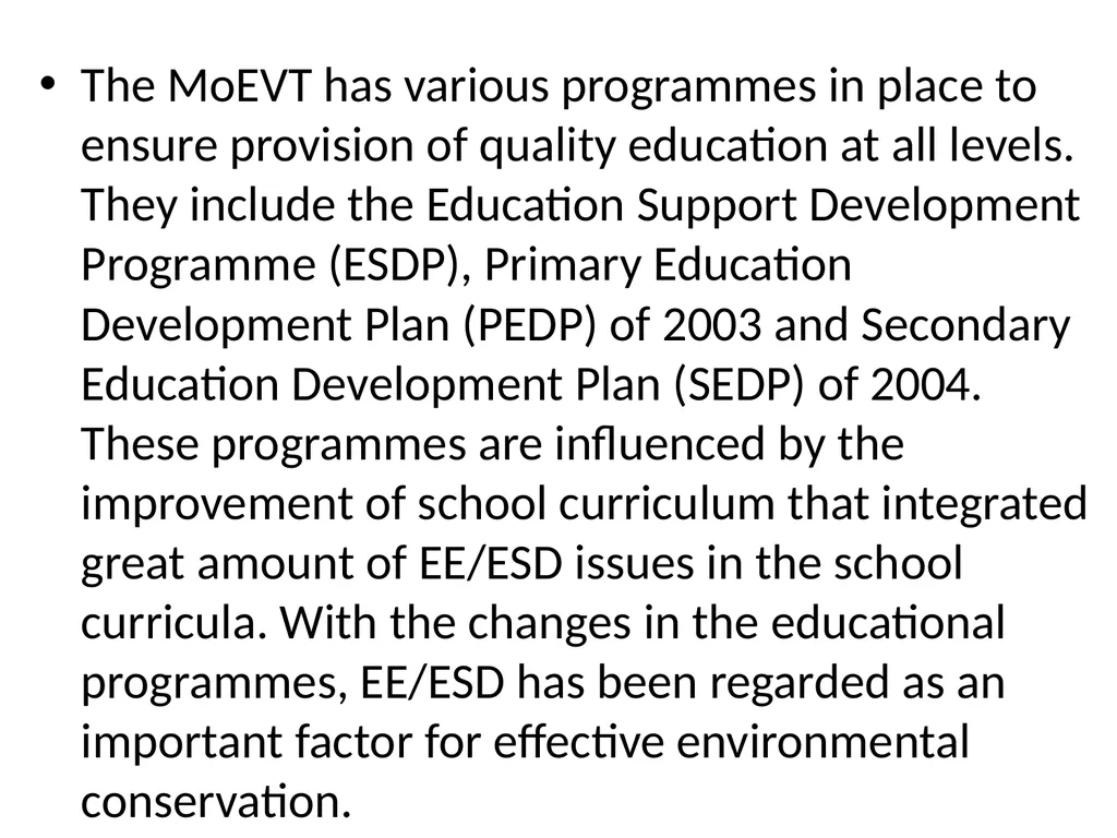 HISTORY AND PHILOSOPHY OF ENVIRONMENTAL EDUCATION - slide 33 of 33