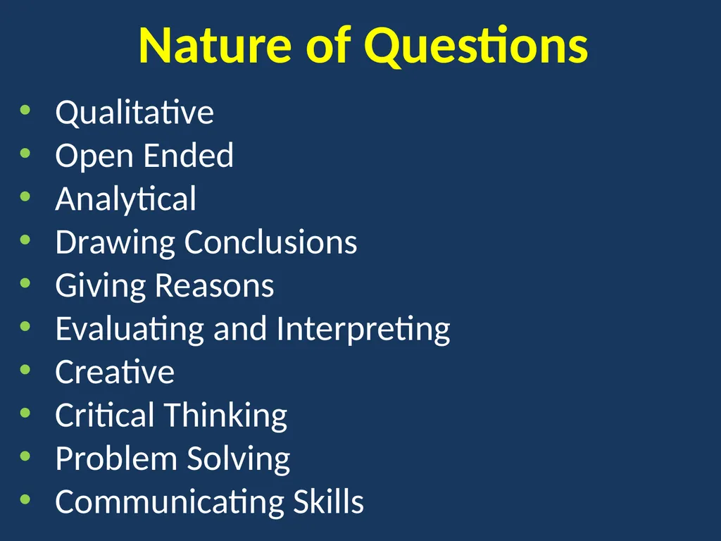 EXAMINATION REFORMS GENERAL SCIENCE & BIOLOGICAL - slide 14 of 30