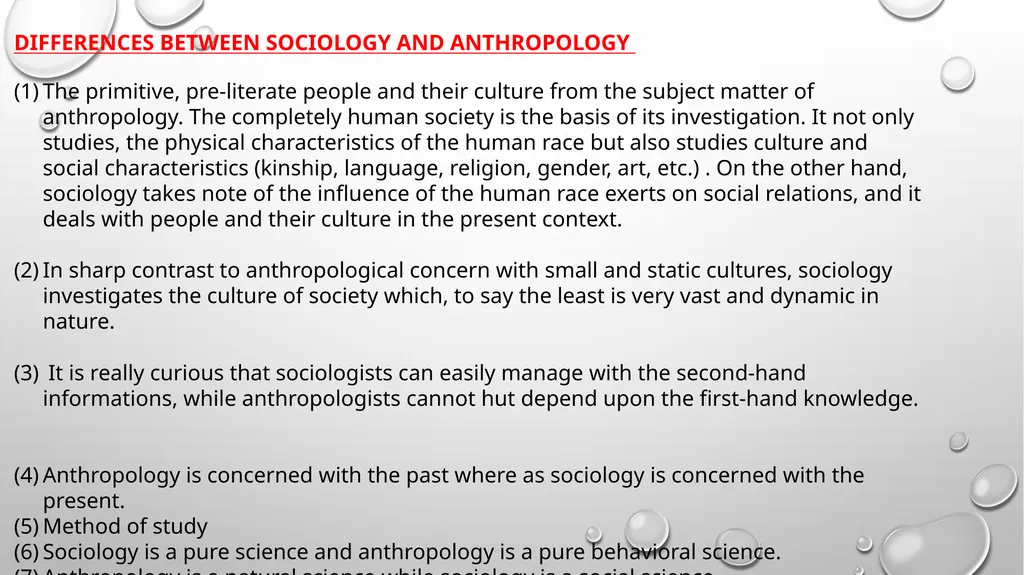 SCOPE AND SUBJECT MATTER OF SCIOLOGY SCOPE OF - slide 15 of 20