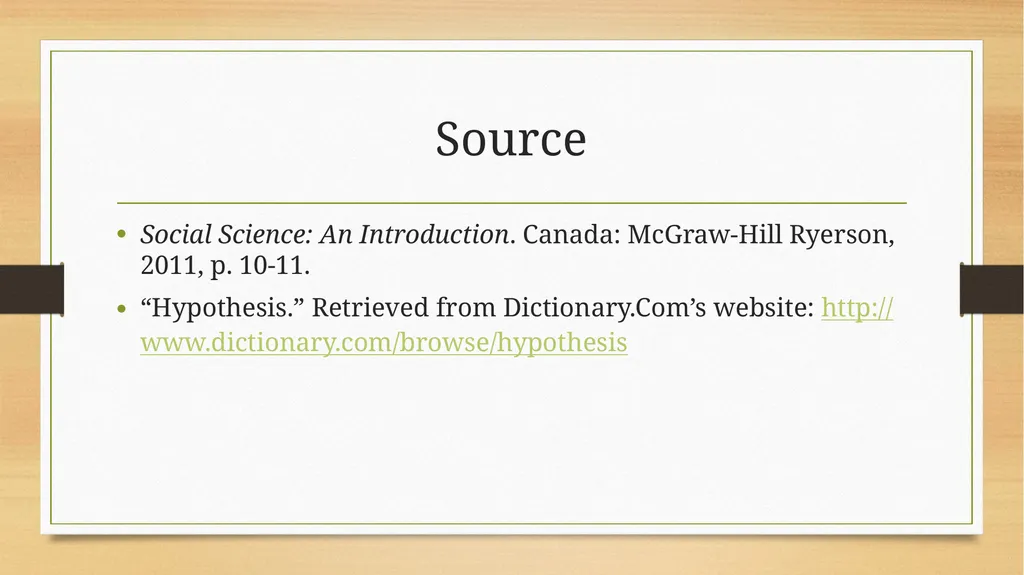 The Social Science Inquiry Model What is the - slide 12 of 12