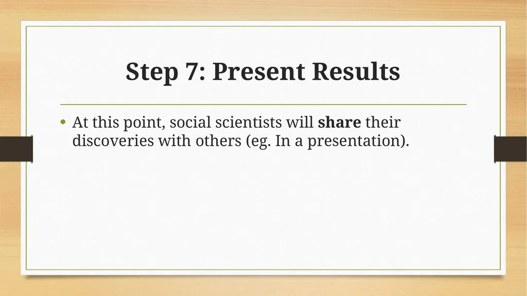 The Social Science Inquiry Model What is the - slide 10 of 12