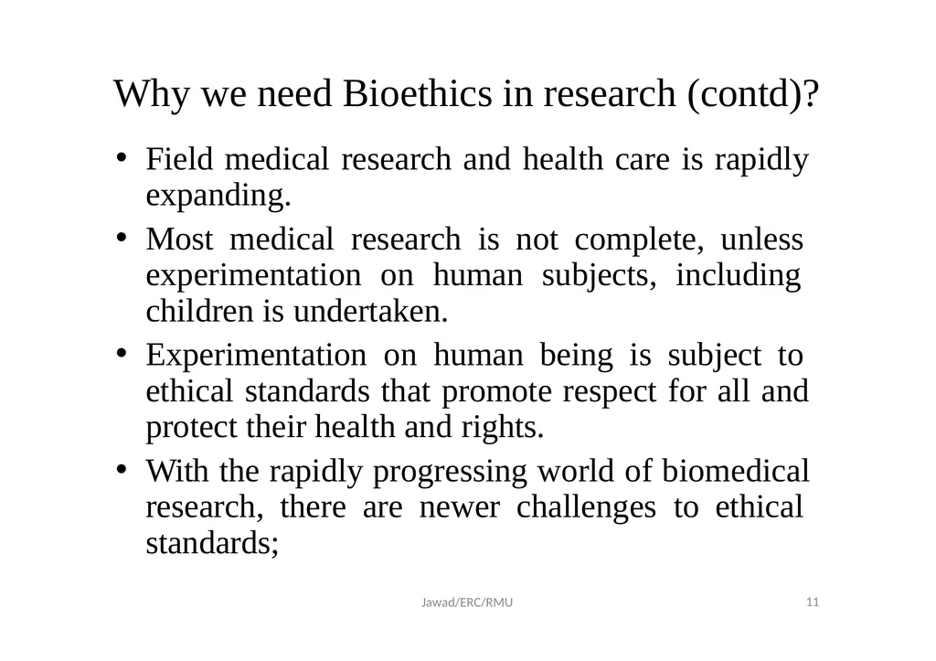 Ethical Review Committee (ERC) Prof. Dr. Md. - slide 11 of 26