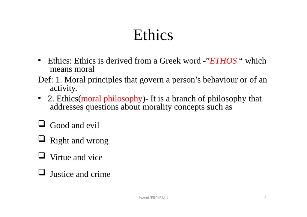 Ethical Review Committee (ERC) Prof. Dr. Md. - slide 2 of 26