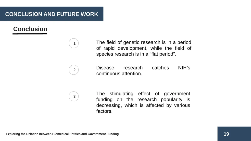 Exploring the Relation between Biomedical Entities - slide 19 of 22
