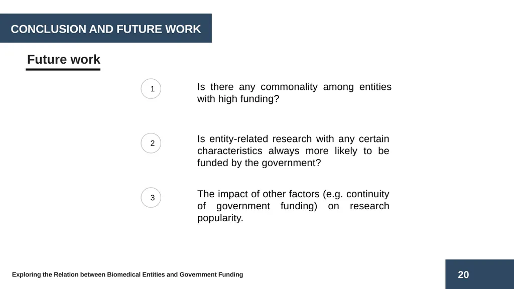 Exploring the Relation between Biomedical Entities - slide 20 of 22