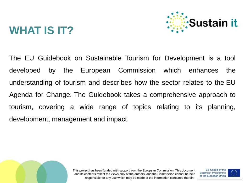 EU POLICIES AND TOOLS FOR SUSTAINABLE TOURISM This - slide 11 of 26