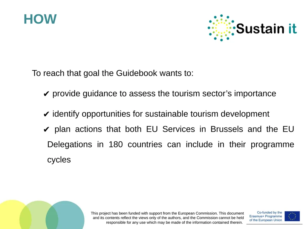 EU POLICIES AND TOOLS FOR SUSTAINABLE TOURISM This - slide 13 of 26