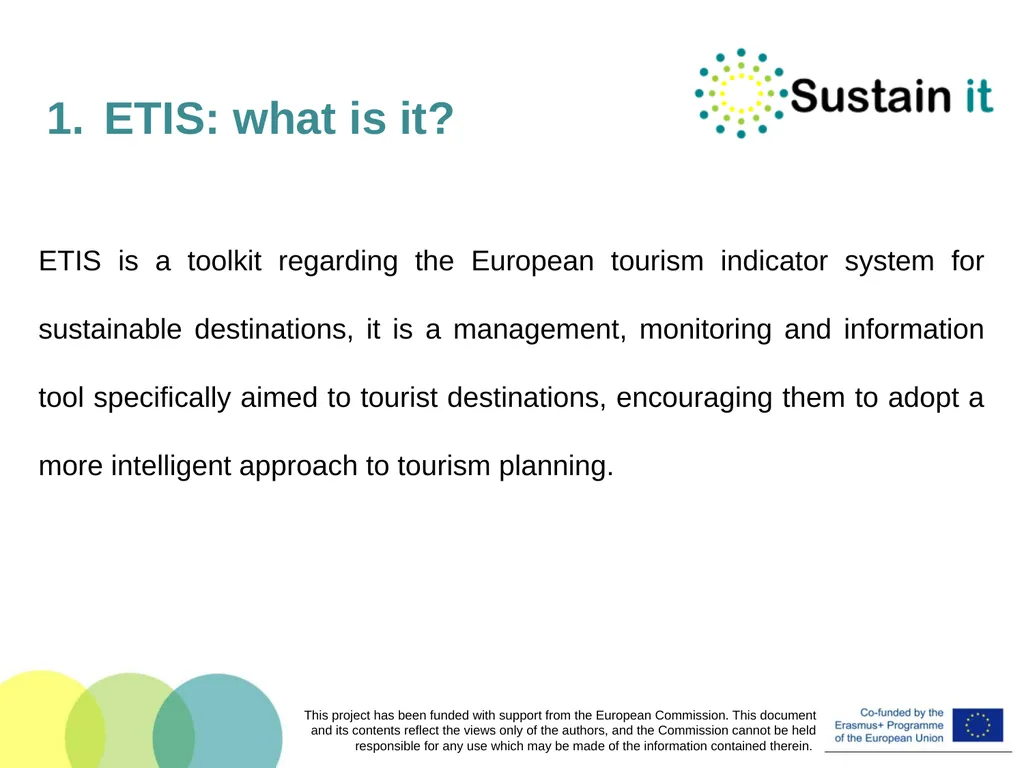 EU POLICIES AND TOOLS FOR SUSTAINABLE TOURISM This - slide 20 of 26