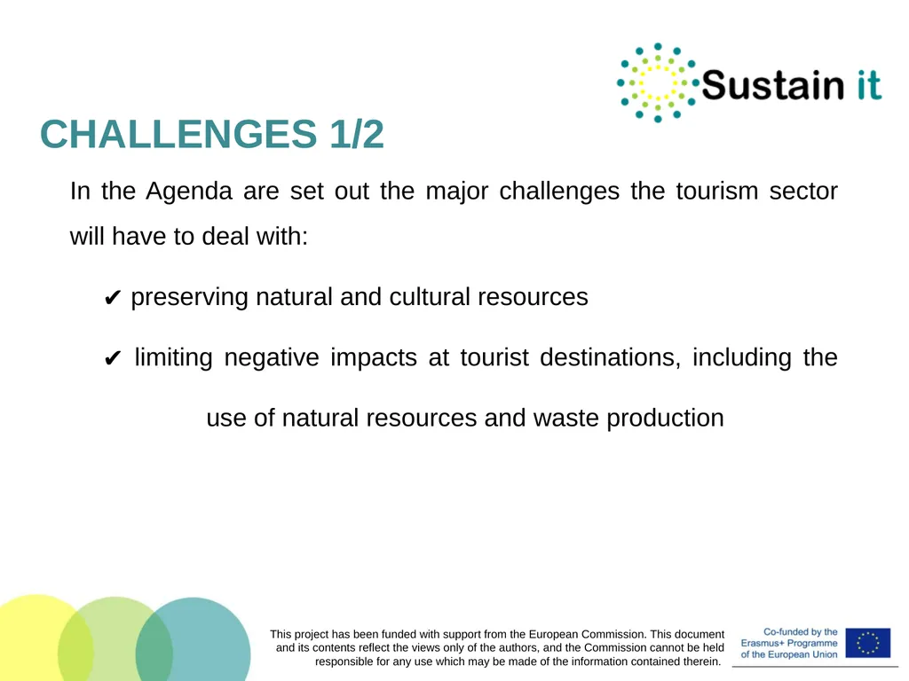 EU POLICIES AND TOOLS FOR SUSTAINABLE TOURISM This - slide 6 of 26