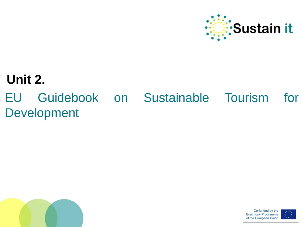 EU POLICIES AND TOOLS FOR SUSTAINABLE TOURISM This - slide 10 of 26