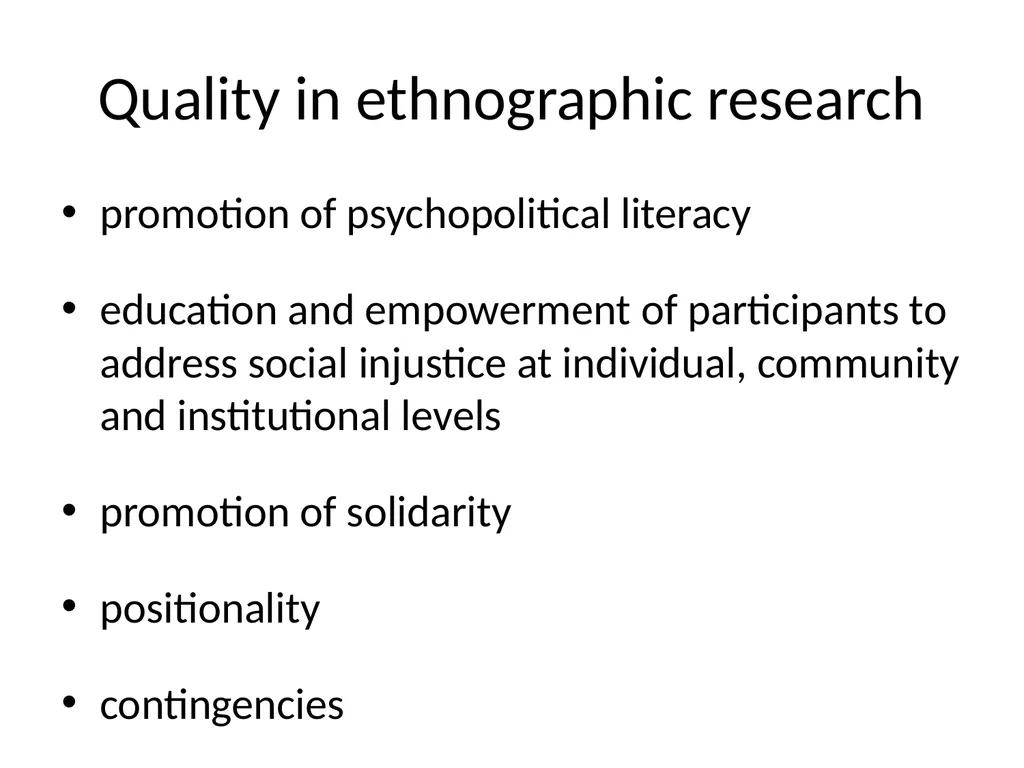 Chapter 6 Critical ethnography Dutta U. (2014). - slide 22 of 27