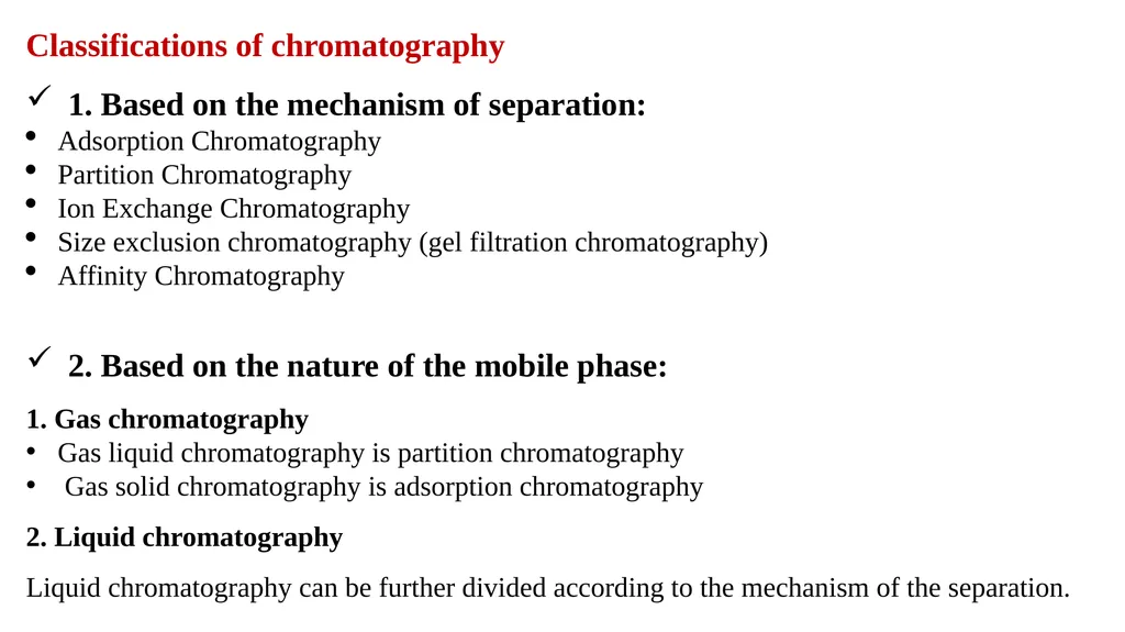 Advanced Analytical Chemistry 1 Separation - slide 5 of 19