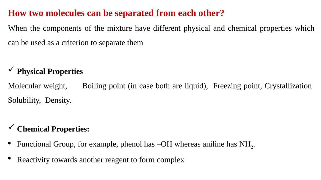 Advanced Analytical Chemistry 1 Separation - slide 3 of 19