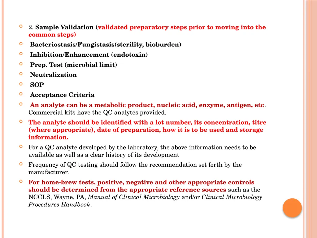MICROBIOLOGY FOR ANALYSTS- Validation of - slide 13 of 59
