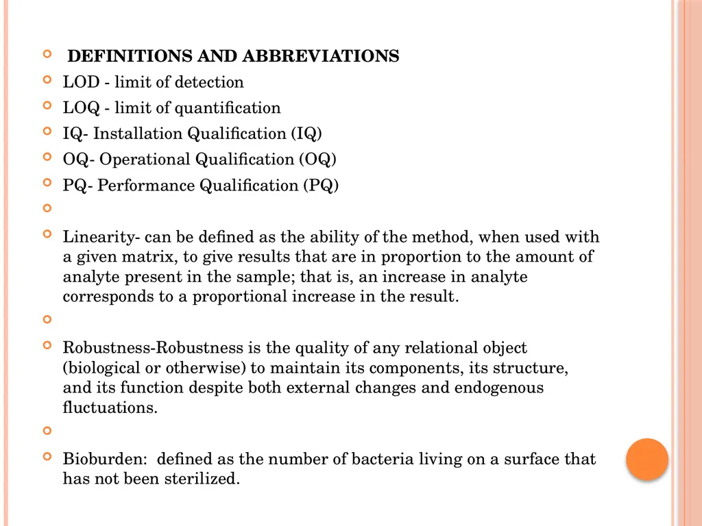 MICROBIOLOGY FOR ANALYSTS- Validation of - slide 53 of 59