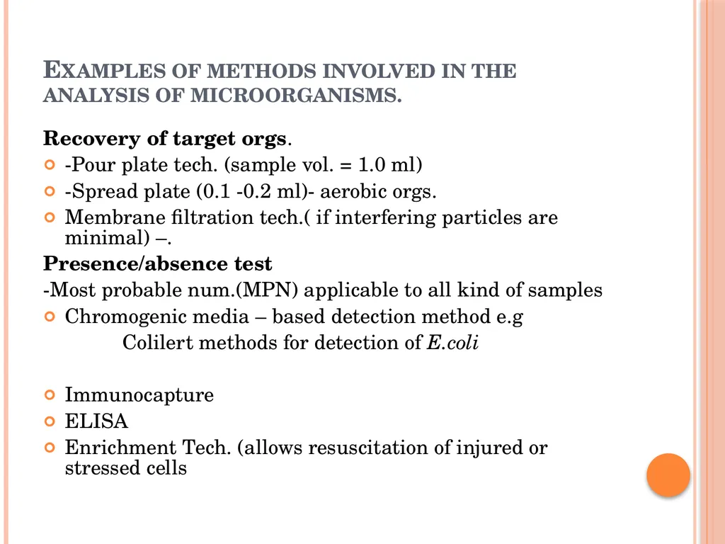 MICROBIOLOGY FOR ANALYSTS- Validation of - slide 25 of 59