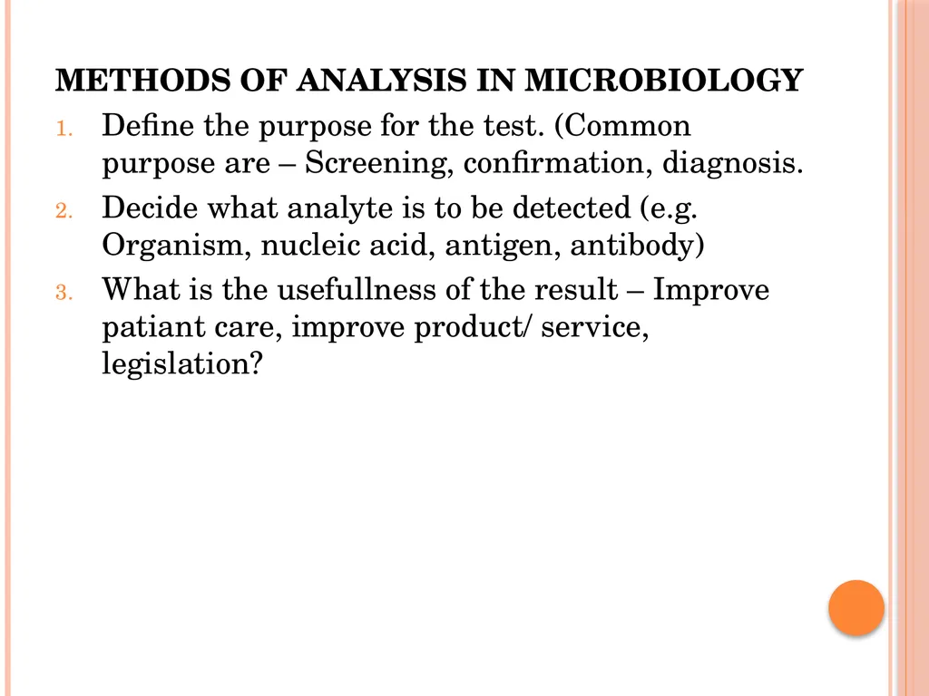MICROBIOLOGY FOR ANALYSTS- Validation of - slide 22 of 59