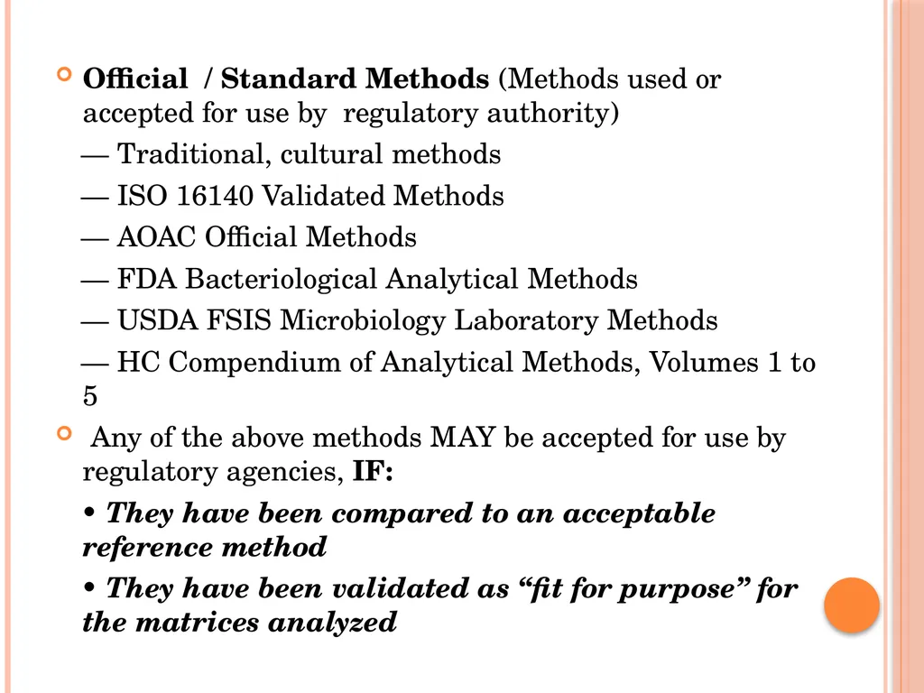 MICROBIOLOGY FOR ANALYSTS- Validation of - slide 8 of 59