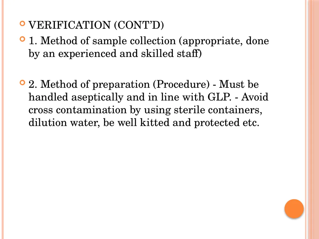 MICROBIOLOGY FOR ANALYSTS- Validation of - slide 31 of 59