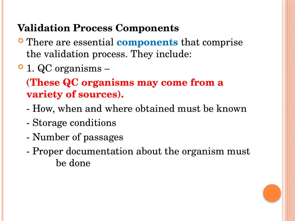MICROBIOLOGY FOR ANALYSTS- Validation of - slide 10 of 59